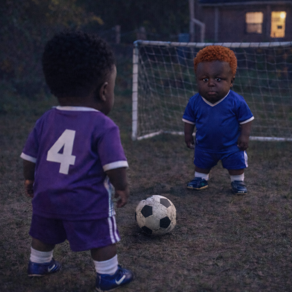 Montgomery Swizzenbocher is going to take a penalty kick.